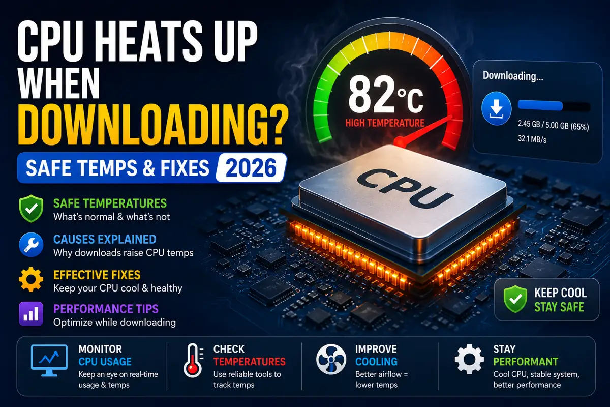 CPU Heats Up When Downloading